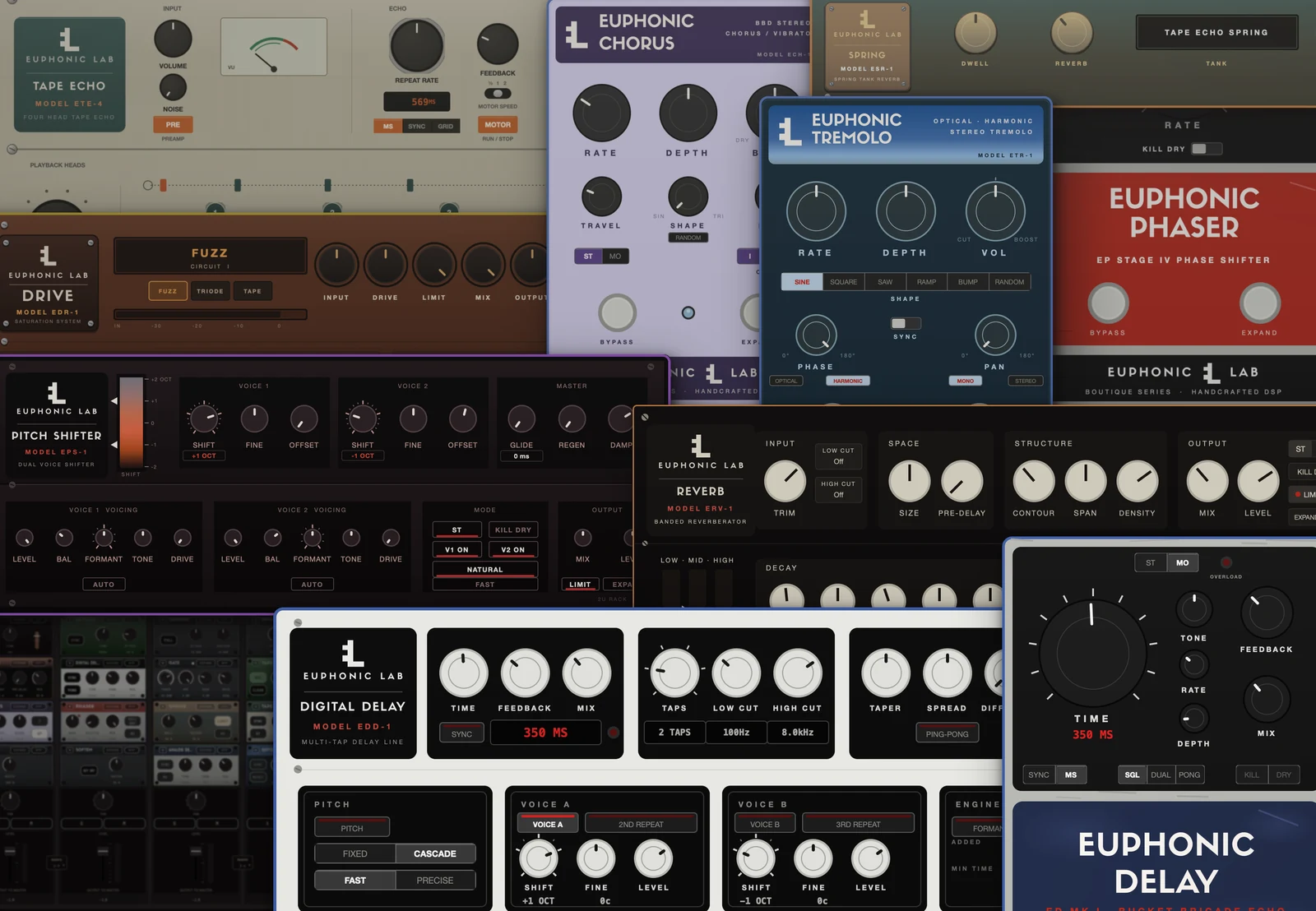 The Euphonic Lab effects shown together.